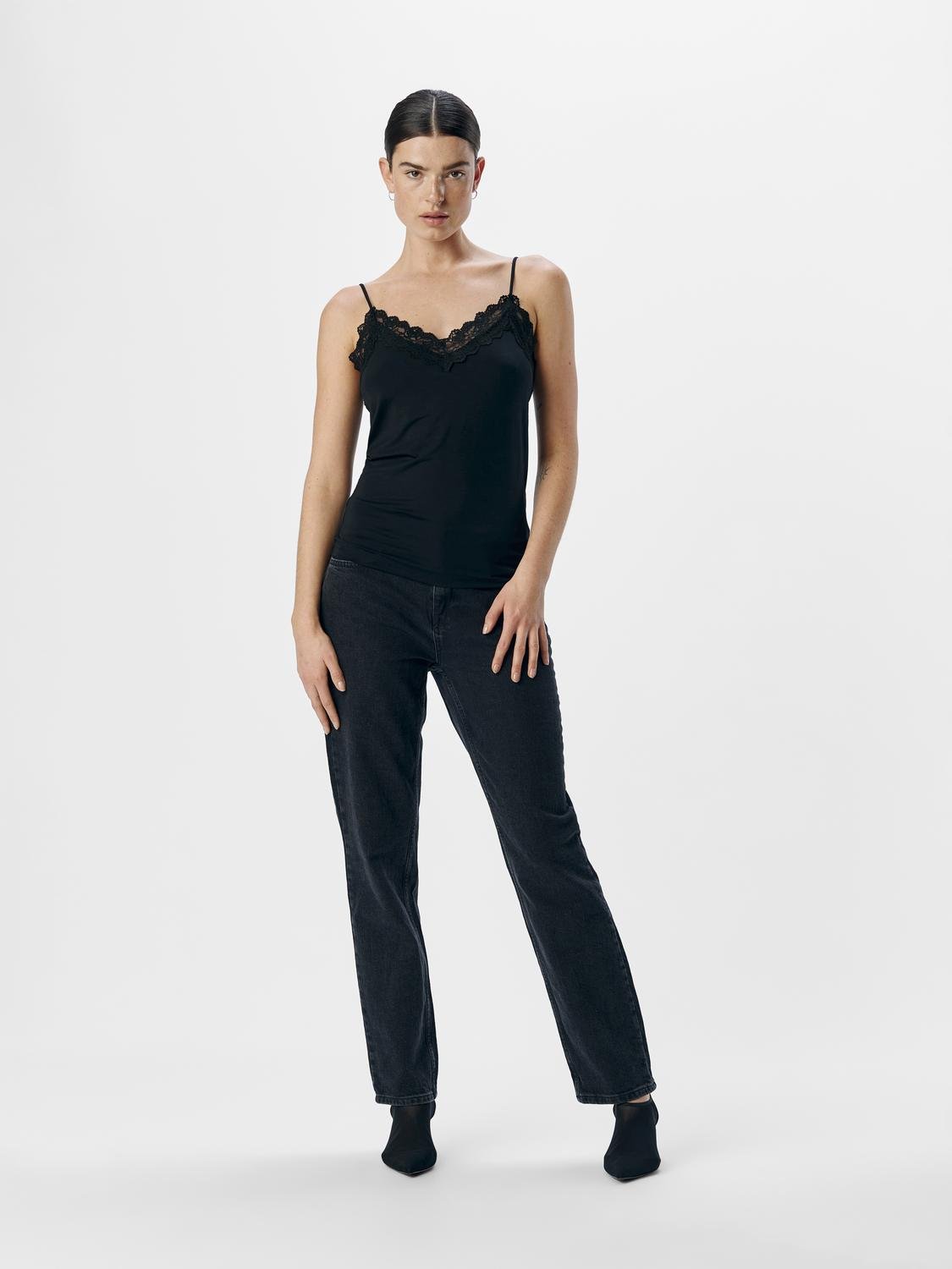 OBJLEENA Tank - Top - Black - VERO MODA & VILA Bergvik